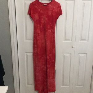 LuLaRoe Red Tie Dye Maria-XXS